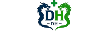 PeptideSourceHub peptide wholesale logo with DH twin-dragon symbol