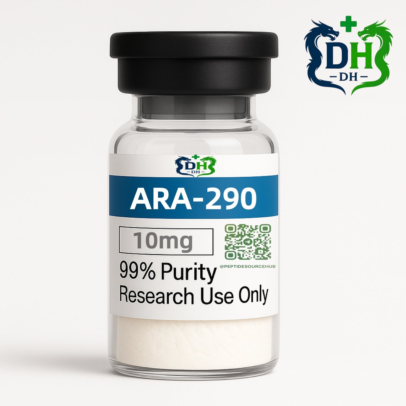 ARA-290 peptide 10mg vial label, lyophilized powder