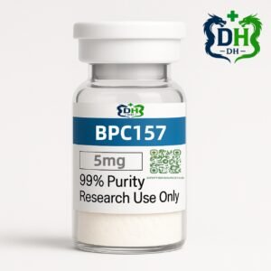 BPC-157 peptide 5 mg vial, 99% purity pharmaceutical-grade powder