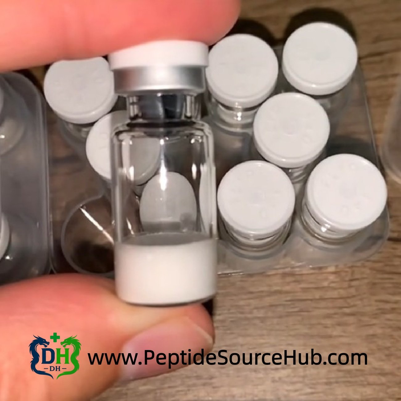 Single CJC-1295 no DAC lyophilized peptide vial