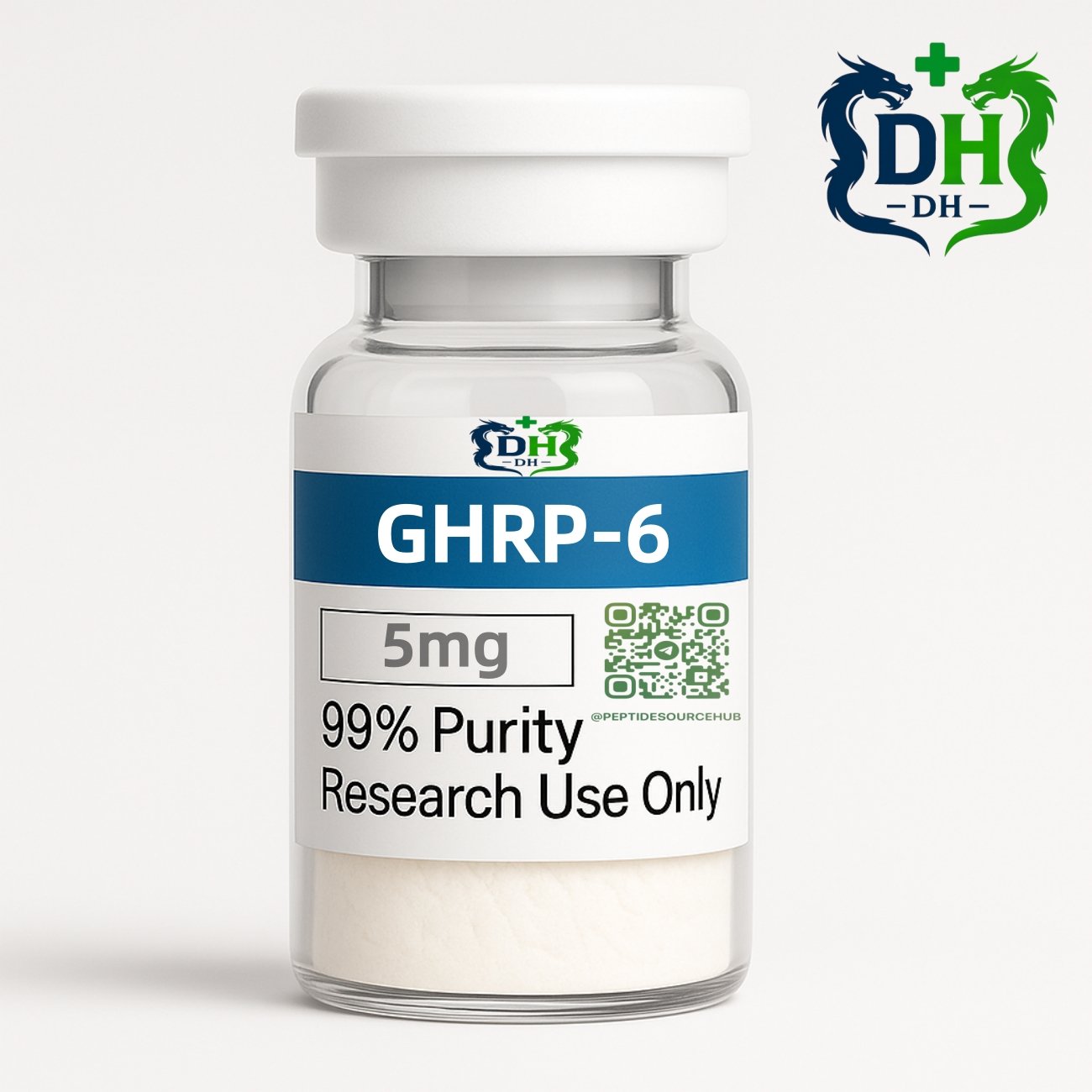 GHRP-6 peptide 5 mg high-purity research vials