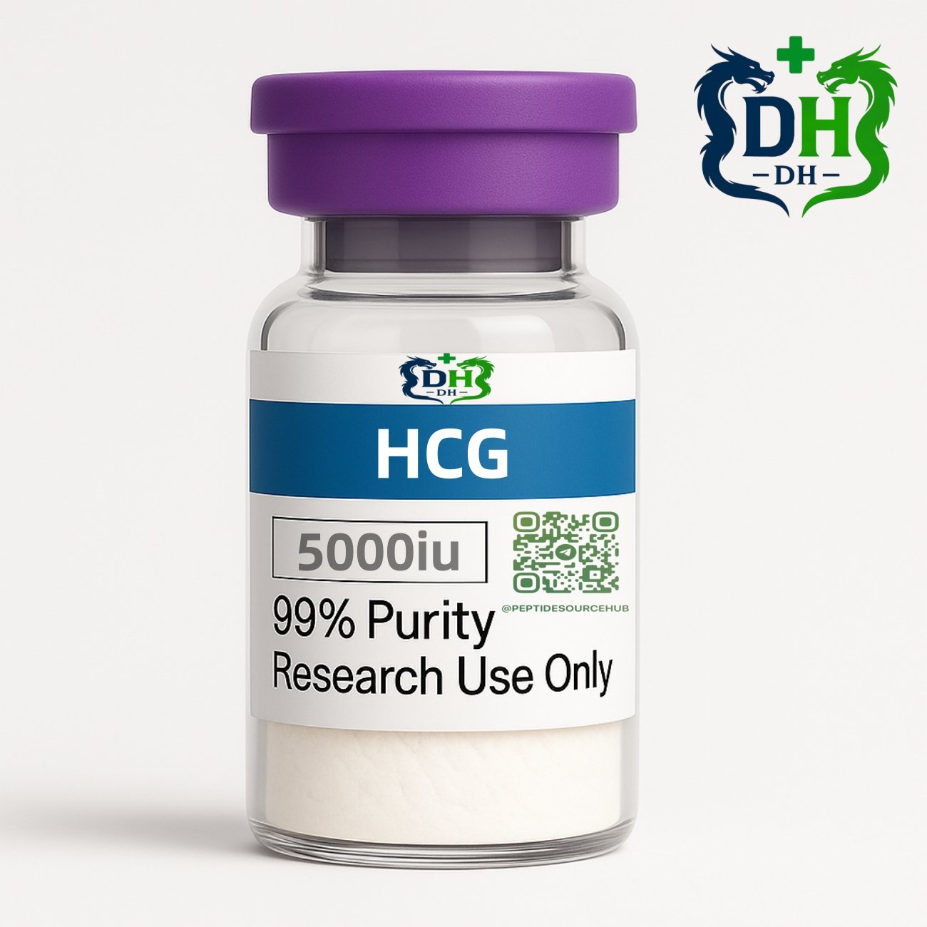 HCG 5000 IU peptide vial mockup