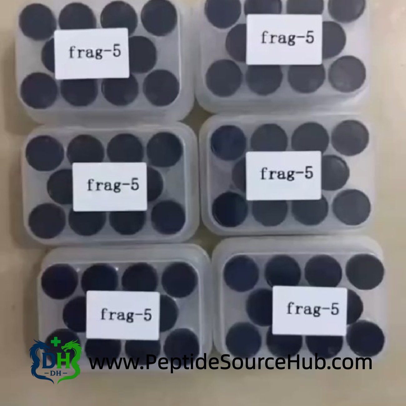 Frag-5 HGH Fragment 176-191 5 mg boxes in rows