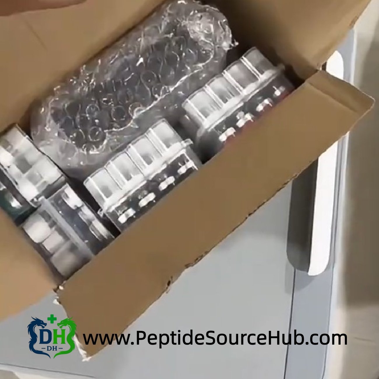 Melanotan I MT1 10mg peptide vials packed in shipping carton