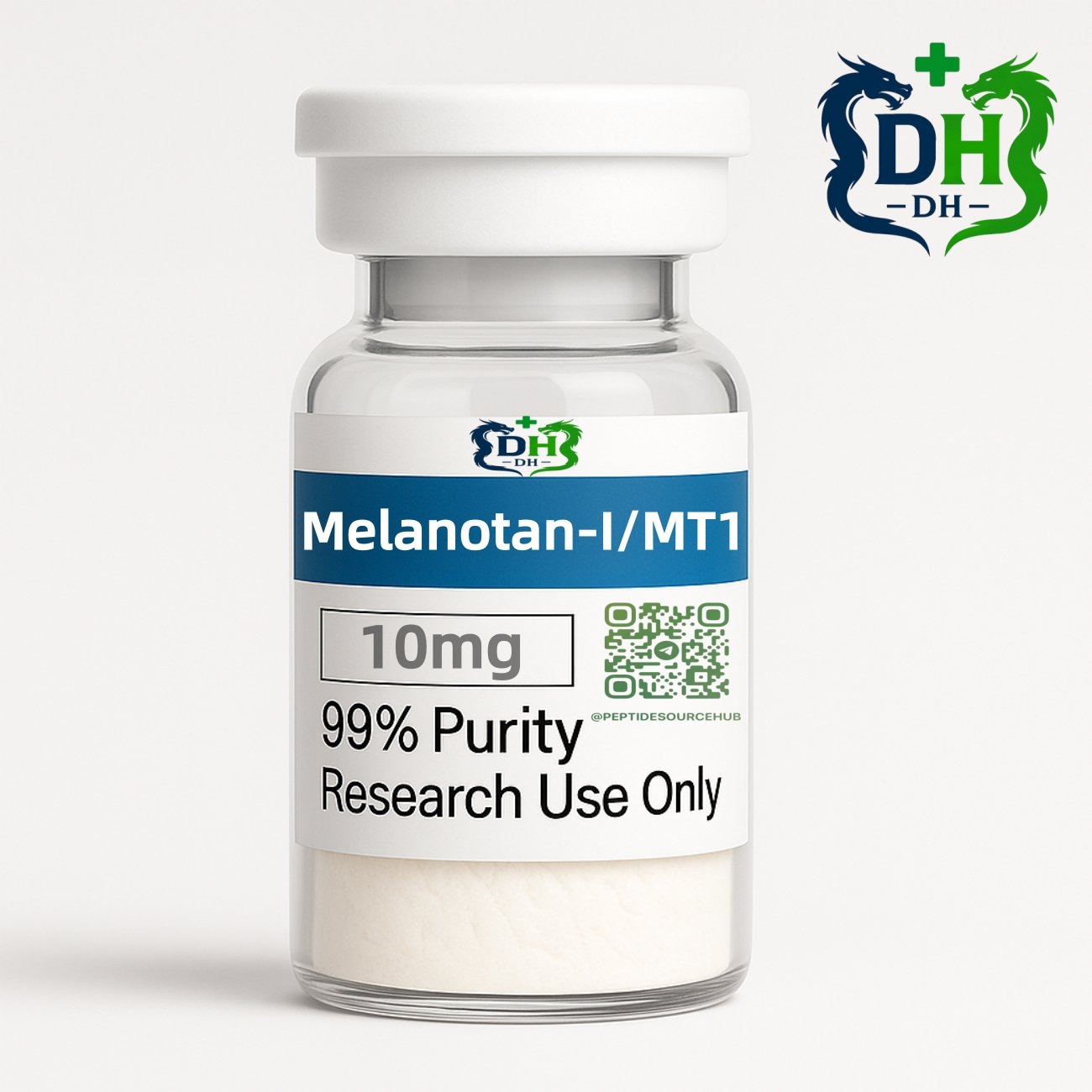 Melanotan I MT1 10 mg peptide vial white cap