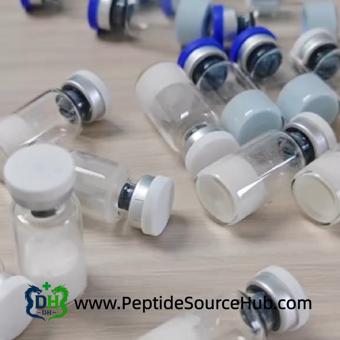 White and blue grey cap Melatonin 10 mg vials