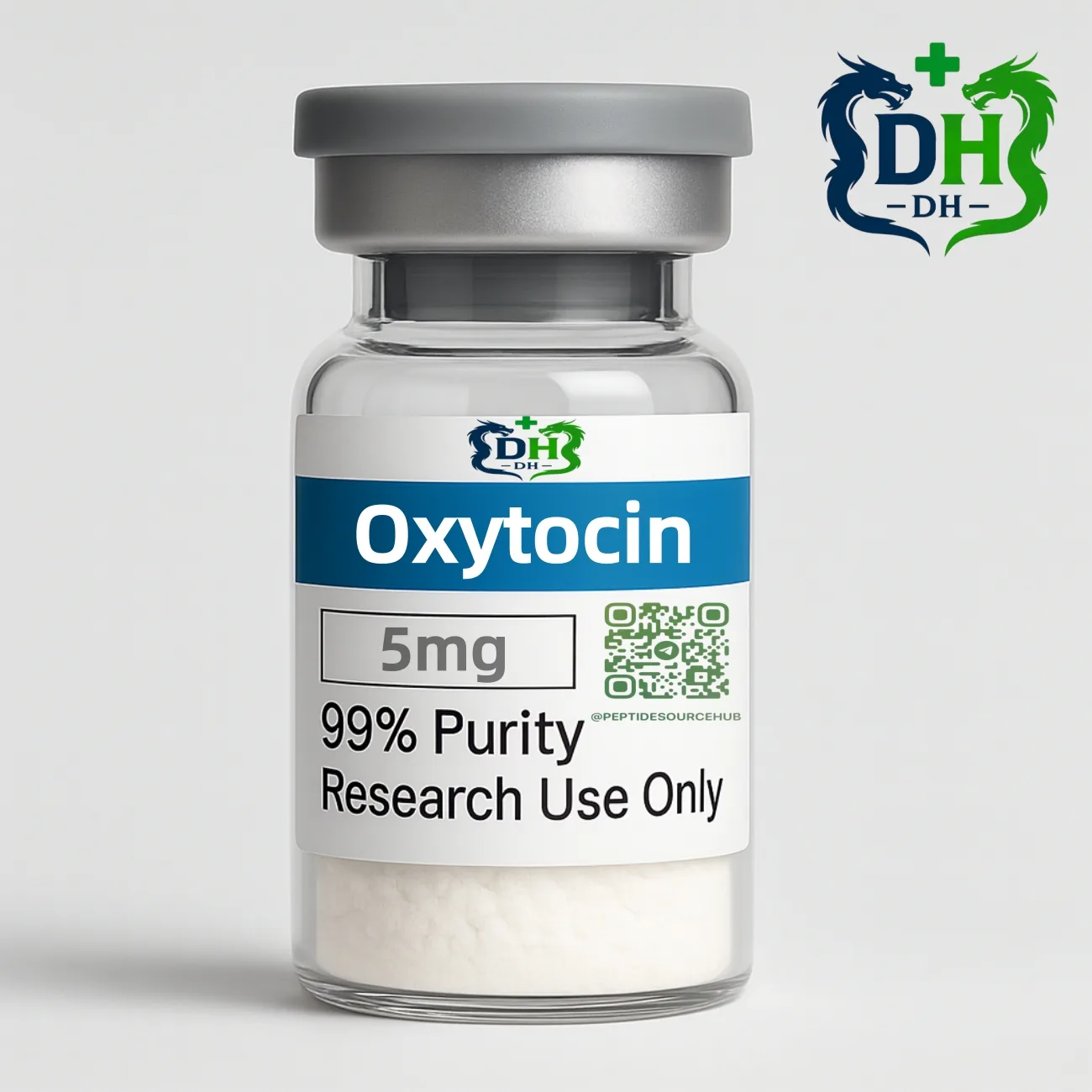 Oxytocin Acetate peptide 5 mg vial white lyophilized powder