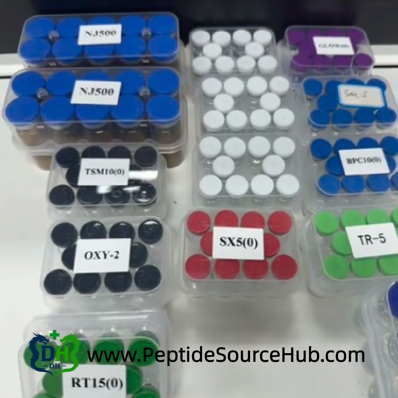 Labeled peptide vials including OXY-2 Oxytocin kits