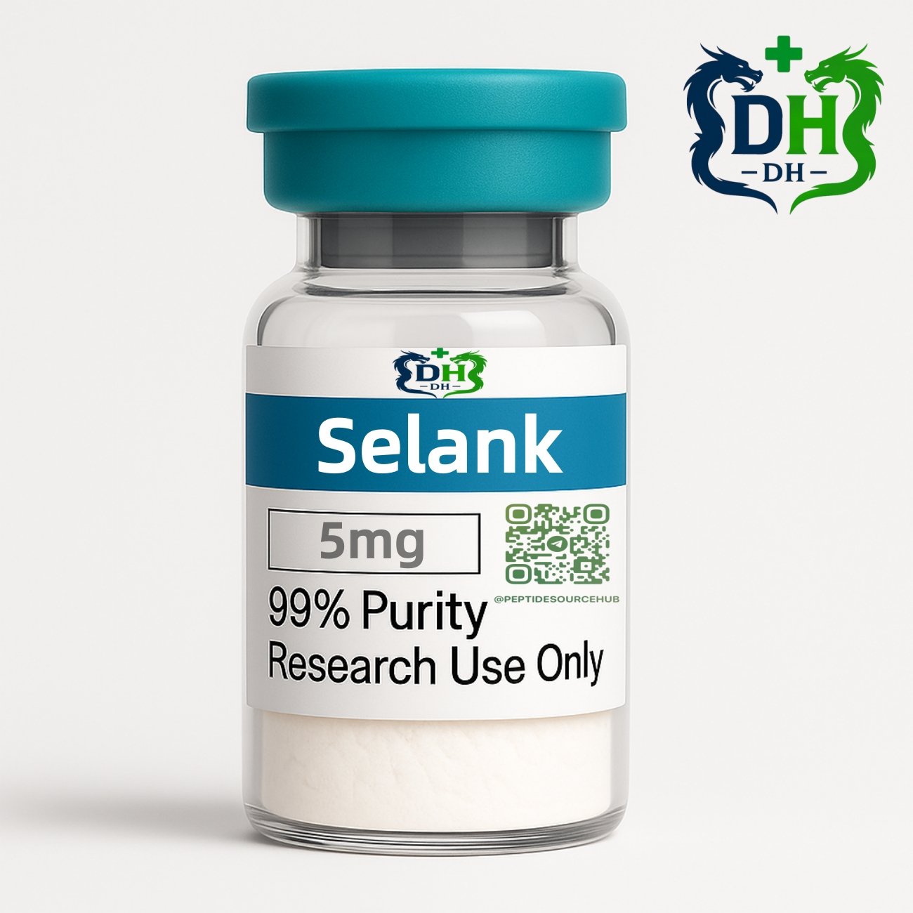 Selank peptide 5 mg vial front label