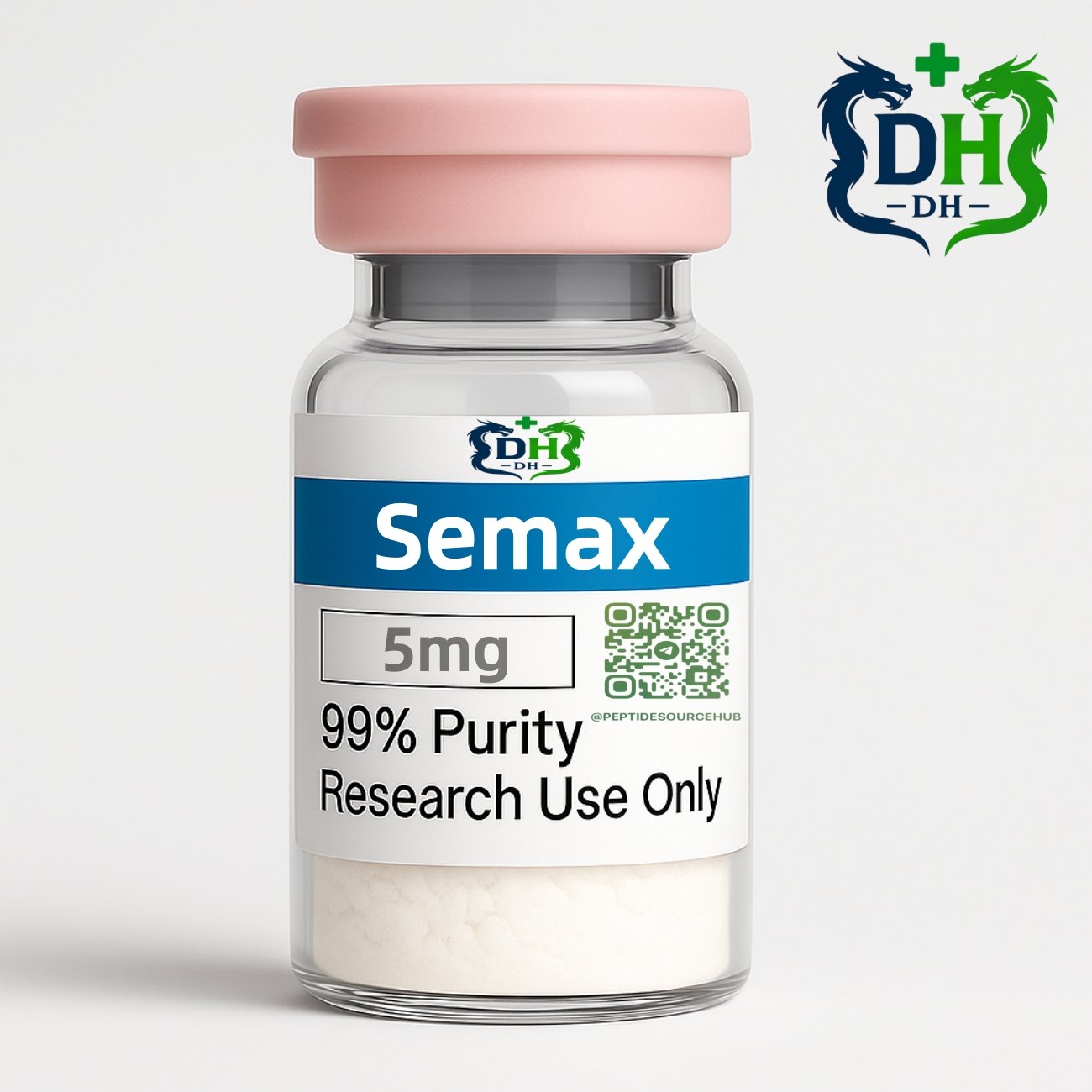 Semax peptide 5 mg vial front label