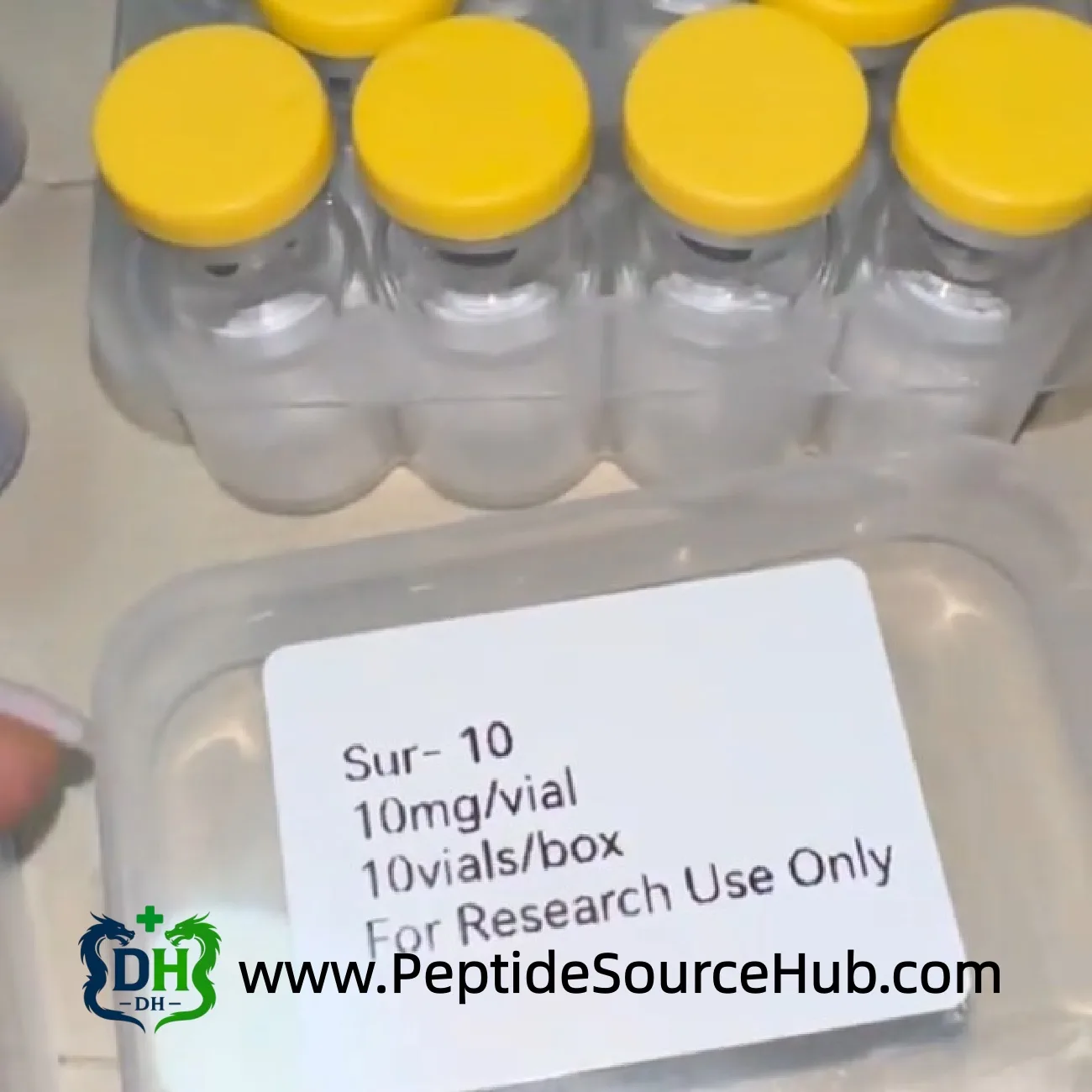 Survodutide Sur-10 10 mg vials with labeled box