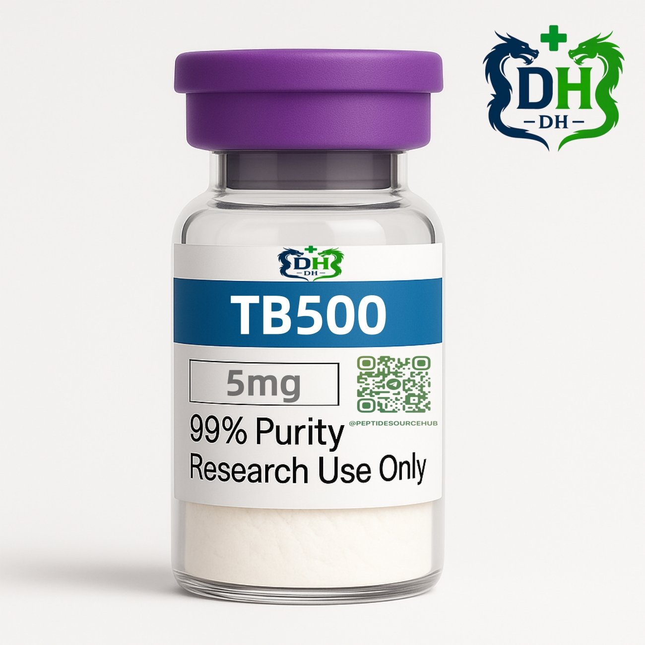 TB-500 peptide 5 mg vial high-purity powder