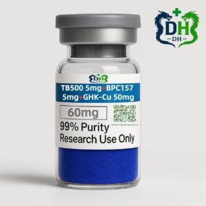 Blend TB-500 5 mg + BPC-157 5 mg + GHK-Cu 50 mg blue copper peptide vial