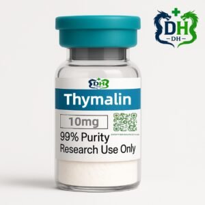 Thymalin peptide 10 mg vial render on white background